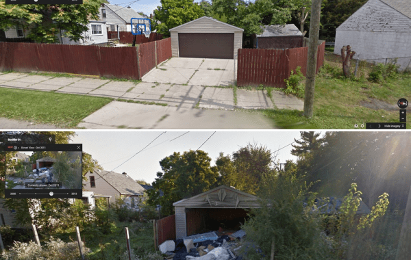 Fisheye Magazine | Détroit, avant/après sur Google Street View