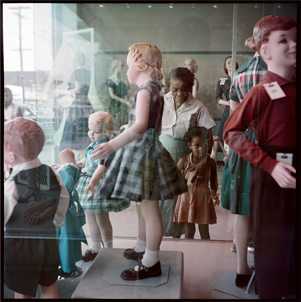 Gordon Parks (American, 1912–2006), Ondria Tanner and Her Grandmother Window-Shopping, Mobile, Alabama, 1956, courtesy of and copyright The Gordon Parks Foundation.