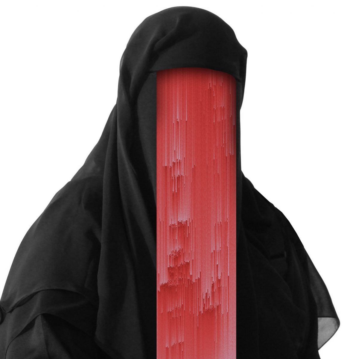 Muslim woman wearing a Burqa iisolated on white-fisheyelemag