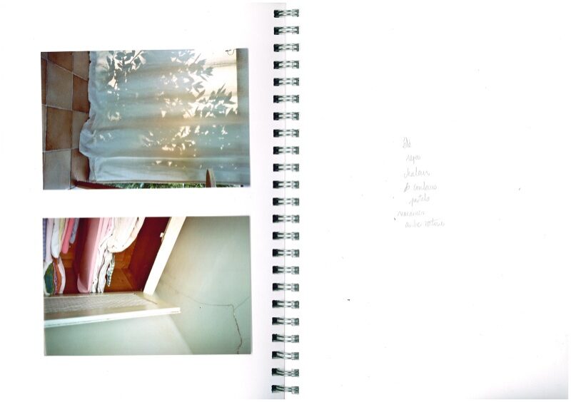 Extrait de "Carnets de recherches" / © Eléonore Brignon 