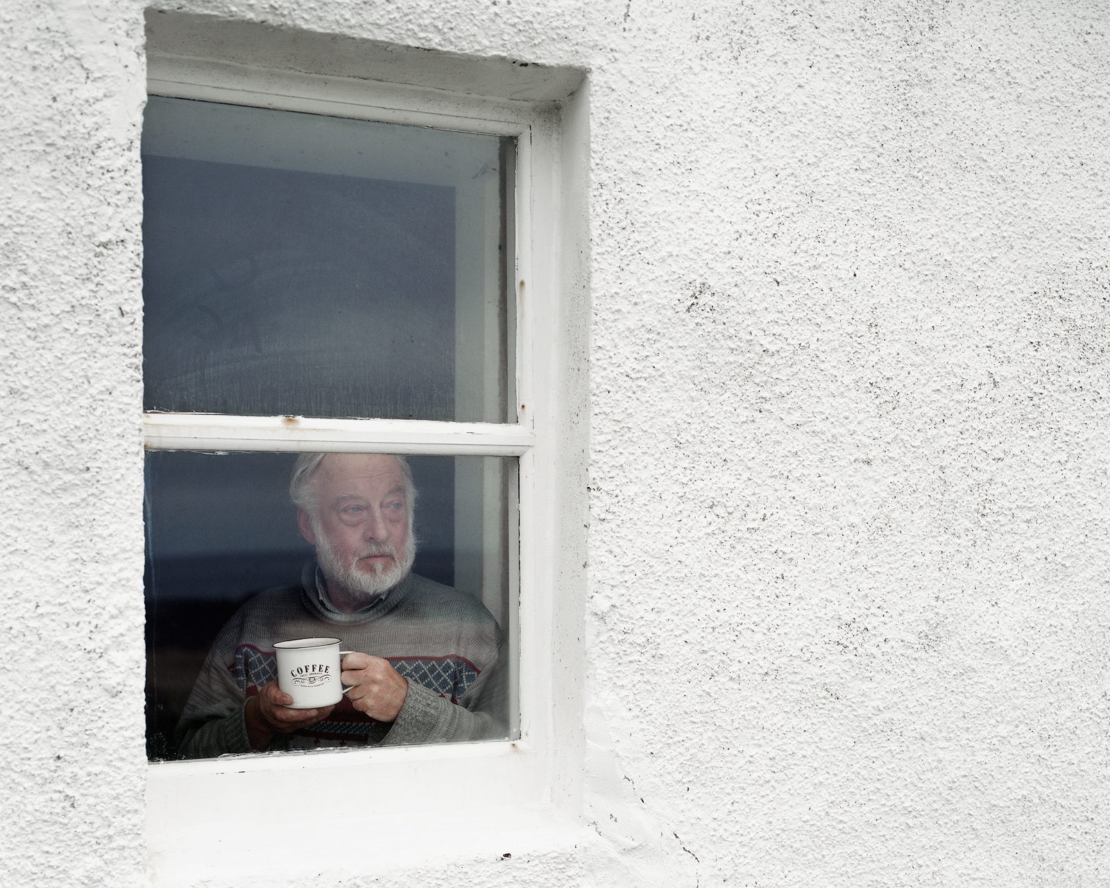 David at Kearvaig Bothy, Cape Wrath, Scotland. From Black Dots © Nicholas White