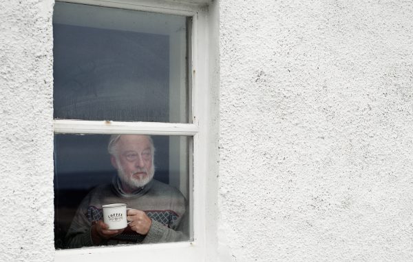David at Kearvaig Bothy, Cape Wrath, Scotland. From Black Dots © Nicholas White
