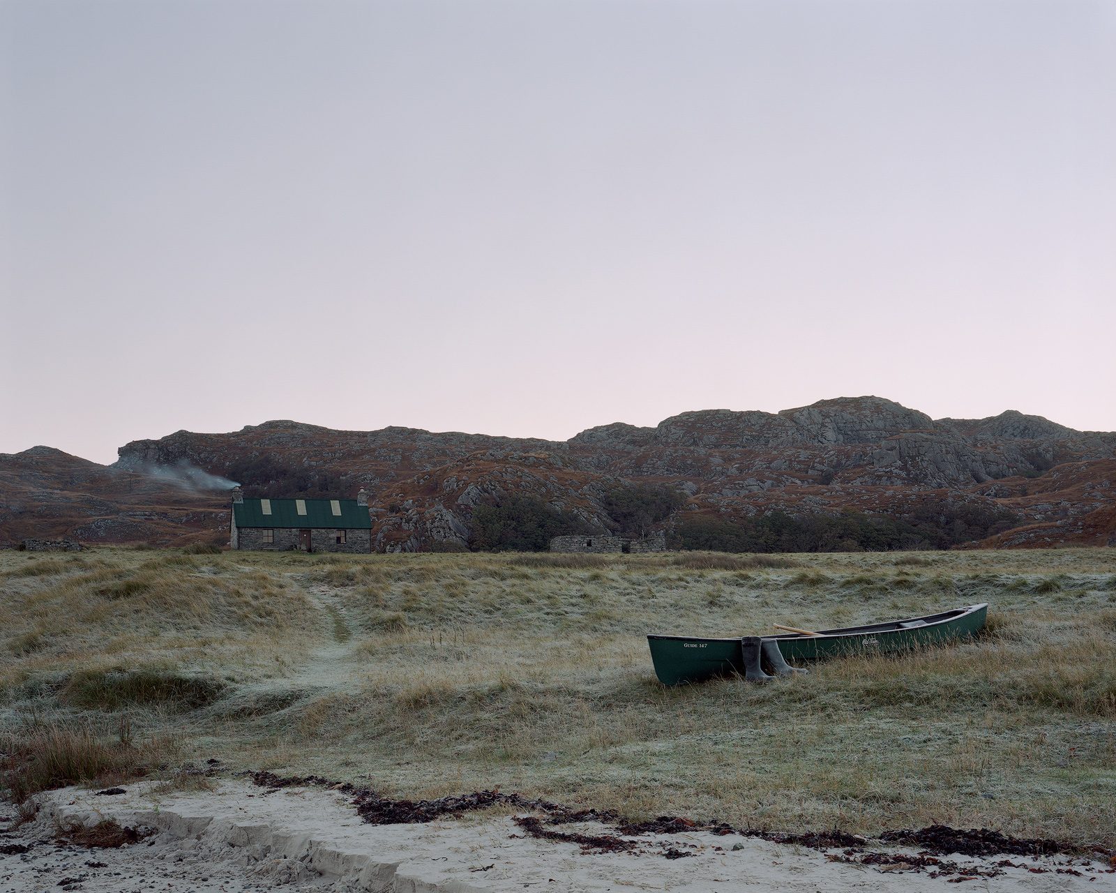 Sandy's Canoe at Peanmeanach, Ardnish Peninsula, Scotland. From Black Dots © Nicholas White
