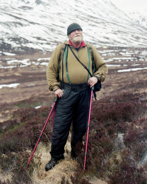 William at Corrour Bothy, The Cairngorm Mountains, Scotland. From "Black Dots" © Nicholas White