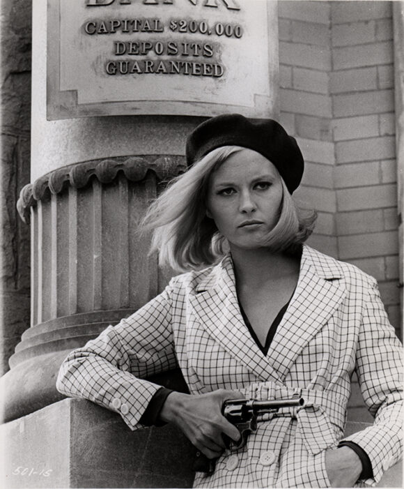 BONNIE & CLYDE Faye Dunaway, film d'Arthur Penn, 1967.