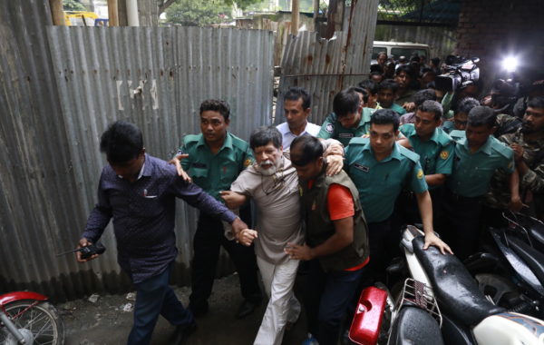 Shahidul Alam emmené au tribunal, 6 août 2018