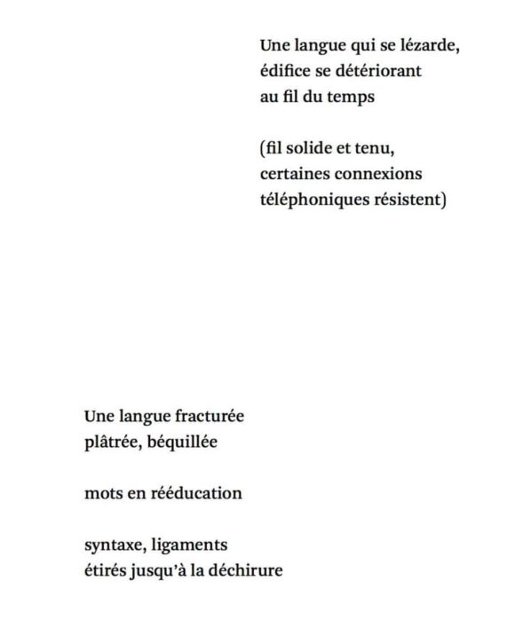 Poème extrait de Silences d'exils