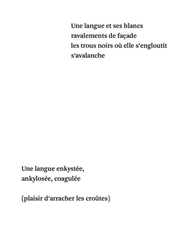 Poème extrait de Silences d'exils