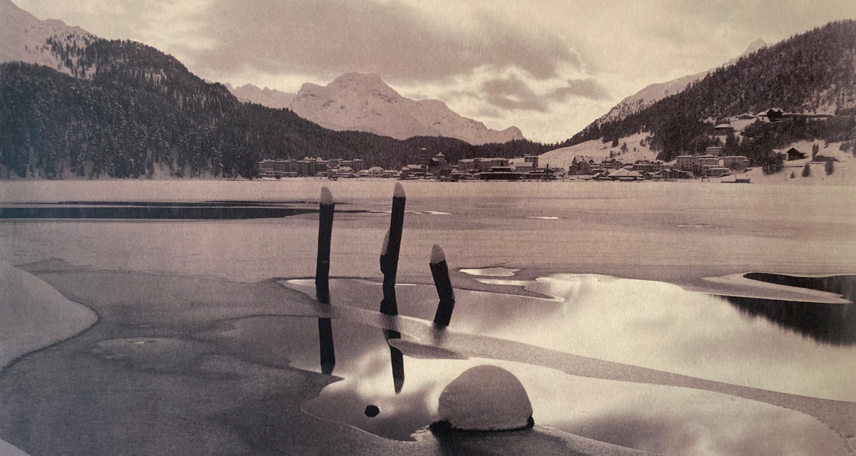 © Galerie WOS Albert Steiner Winterabend am St Moritzersee 1930