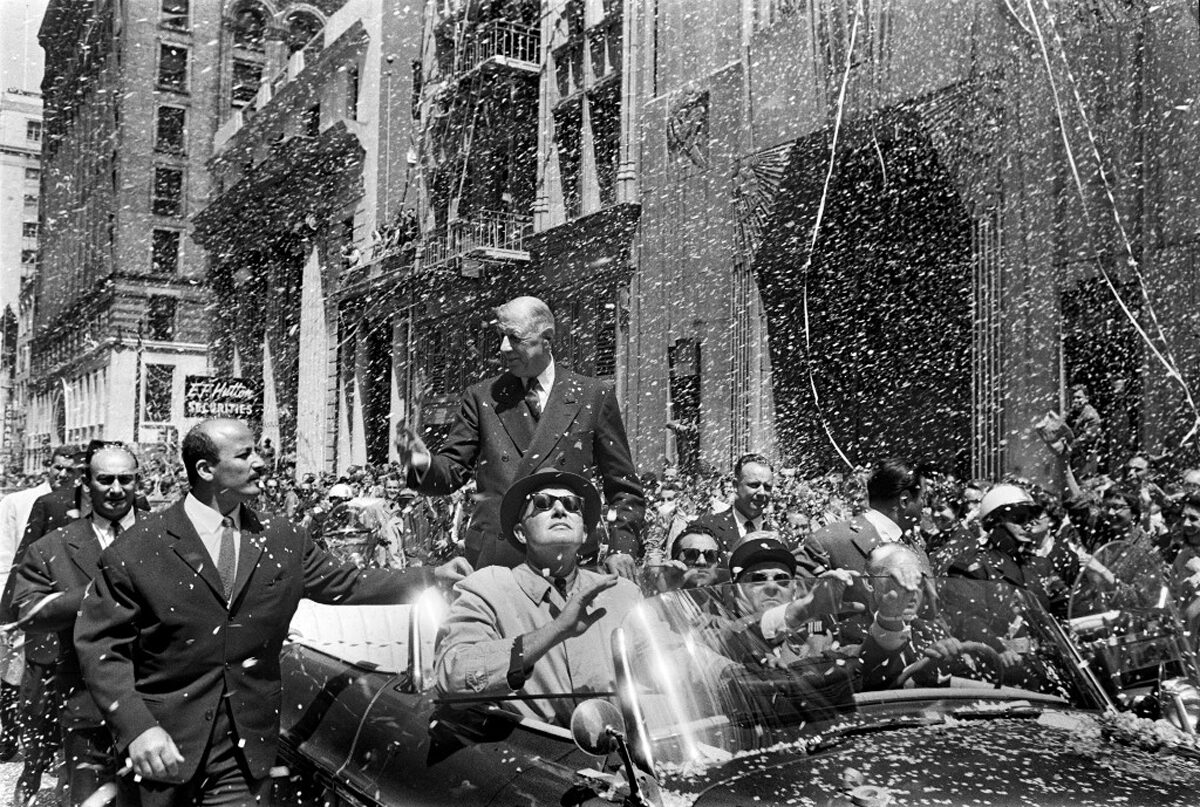 San Francisco, 1960. Accueil de De Gaulle lors d'une visite officielle aux États-Unis / Photo by Sam Schulman
