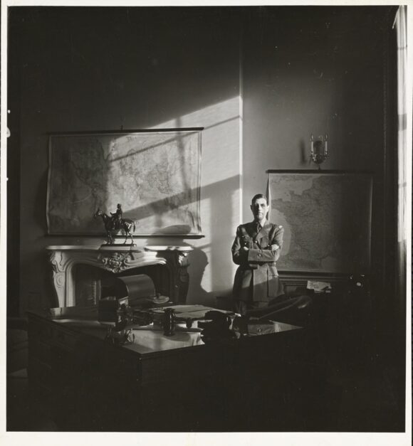 CECIL BEATON, Standing portrait of General Charles de Gaulle, 1944, Vogue © Condé Nast