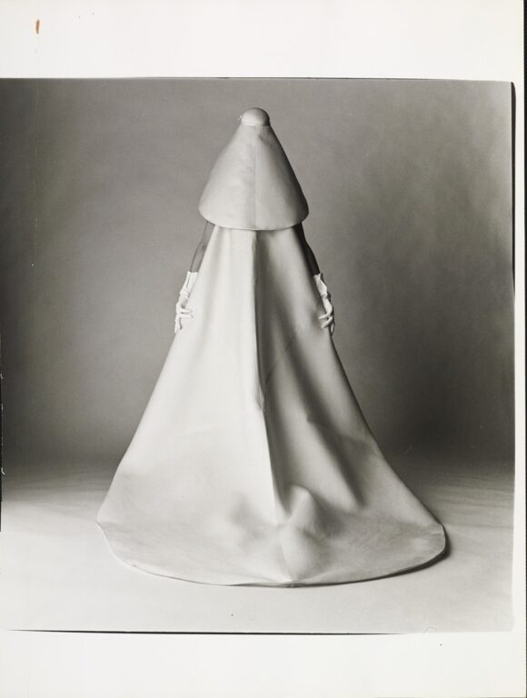 DAVID BAILEY, Model in a Balenciaga wedding dress, 1967, Vogue © Condé Nast